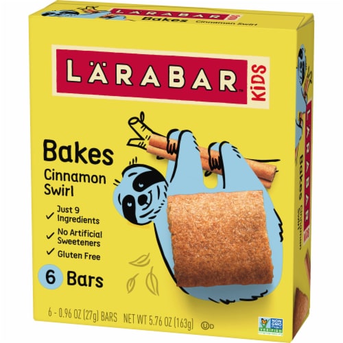 Larabar Kids Bakes Cinnamon Swirl Snack Bars Perspective: right