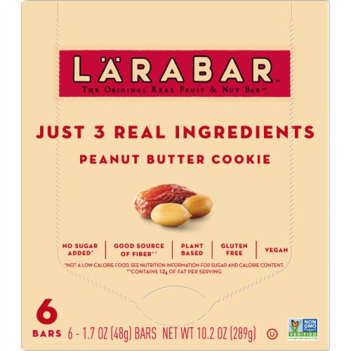 Larabar Peanut Butter Cookie Fruit and Nut bars Perspective: right