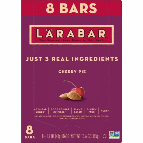 Larabar Cherry Pie Gluten Free Vegan Fruit & Nut Bars Perspective: right
