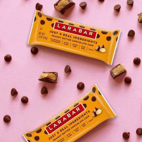 Larabar Peanut Butter Chocolate Chip Fruit and Nut bars Perspective: right