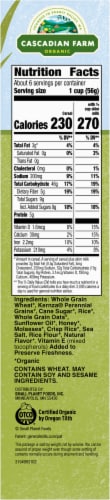 Cascadian Farm™ Organic Climate Smart Kernza Grains Cereal Perspective: right