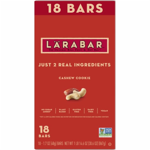 Larabar Cashew Cookie Fruit and Nut bars Perspective: right