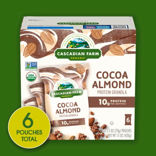 Cascadian Farm™ Organic Cocoa Almond Protein Granola Perspective: right