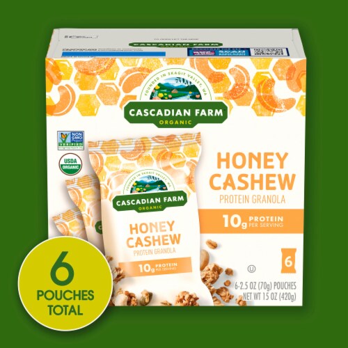 Cascadian Farm Organic® Honey Cashew Protein Granola Perspective: right
