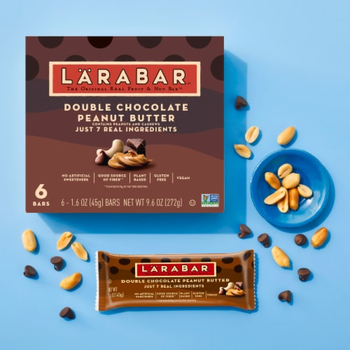 Larabar Double Chocolate Peanut Butter Fruit and Nut Bars Perspective: right