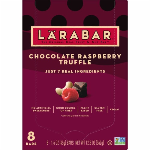 Larabar Chocolate Raspberry Truffle Fruit and Nut bars Perspective: right