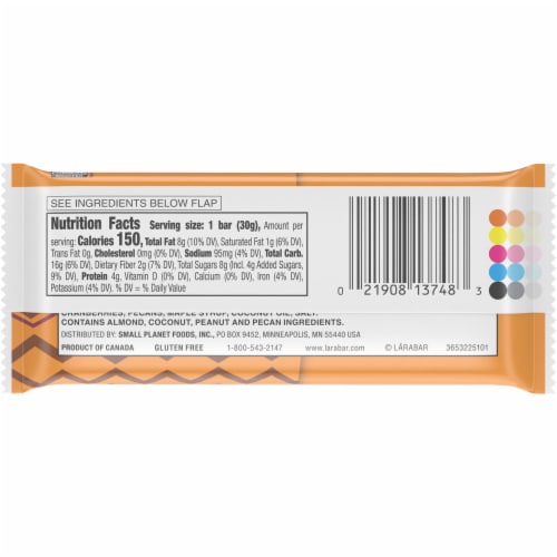 Larabar Trail Mix Peanut Butter and Jelly Baked Nut Bar Perspective: right