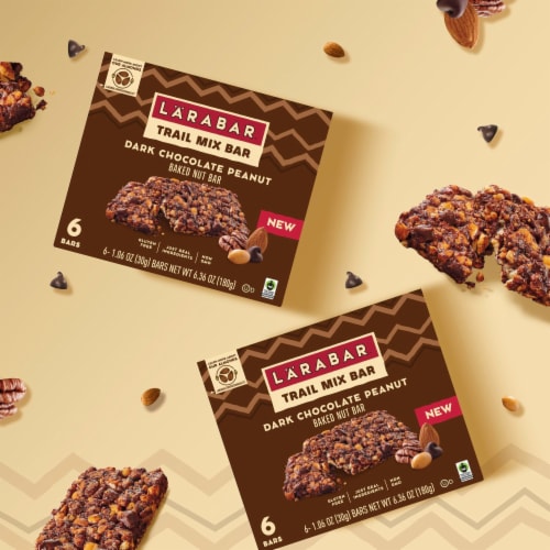 Larabar Dark Chocolate Peanut Trail Mix Baked Nut Bars Perspective: right