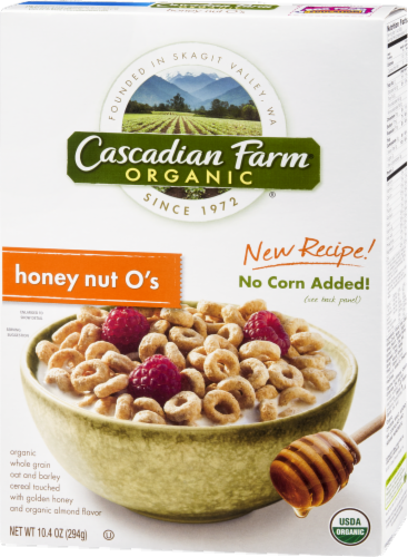 Cascadian Farm Honey Nut O's Cereal Perspective: right