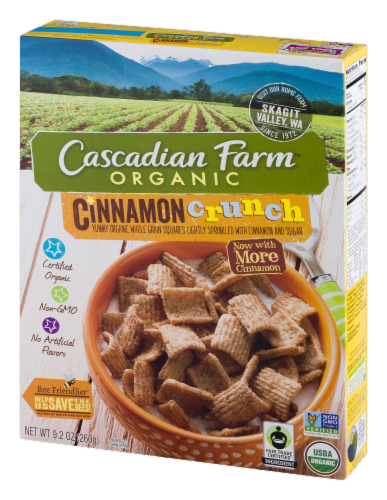 Cascadian Farm Organic Cinnamon Crunch Cereal Perspective: right