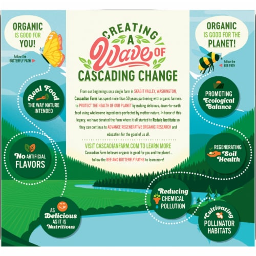 Cascadian Farm™ Organic Vanilla Chip Chewy Granola Bars Perspective: right