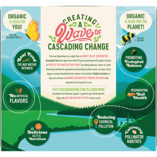 Cascadian Farm™ Organic Peanut Pretzel Granola Bars Perspective: right