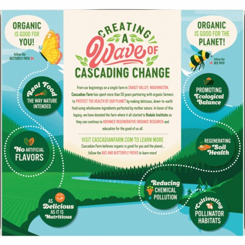 Cascadian Farm Organic Peanut Pretzel Granola bars Perspective: right