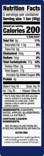 Larabar Blueberry Muffin Fruit and Nut Bars Perspective: right