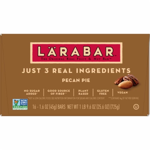 Larabar Gluten Free Vegan - Pecan Pie Fruit & Nut Bars Healthy Pantry Snacks Perspective: right