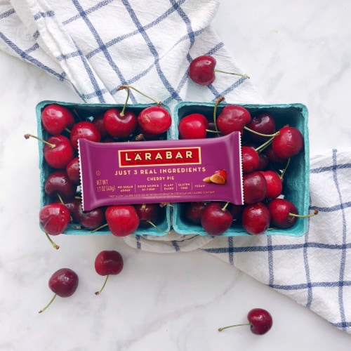 Larabar Gluten Free Vegan - Cherry Pie Fruit & Nut Bars Healthy Pantry Snacks Perspective: right