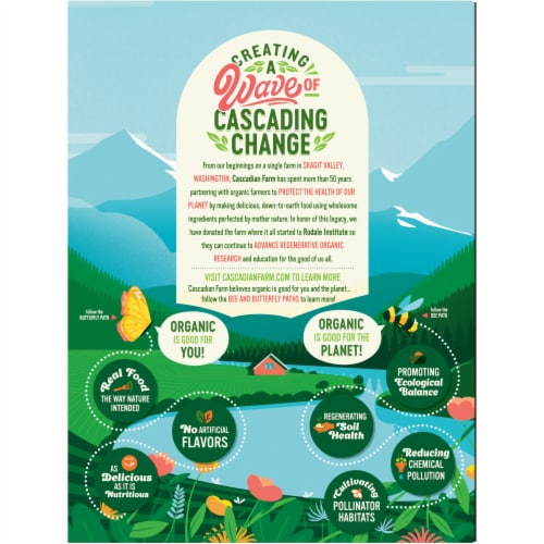 Cascadian Farm Organic Hearty Morning Fiber Cereal Perspective: right