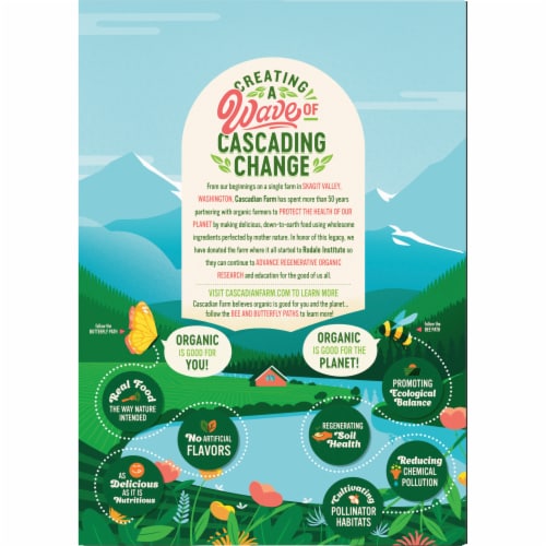 Cascadian Farm Organic Honey Nut O's Cereal Perspective: right