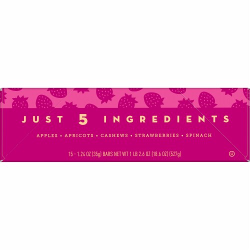 Larabar Strawberry Spinach Cashew Fruits and Greens Bars Perspective: right