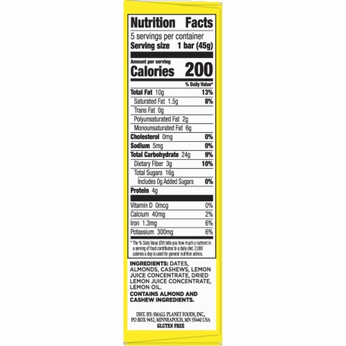Larabar™ Lemon Bar Fruit & Nut Bars Perspective: right