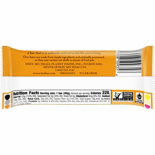 Larabar™ Peanut Butter Chocolate Chip Fruit & Nut Bar Perspective: right