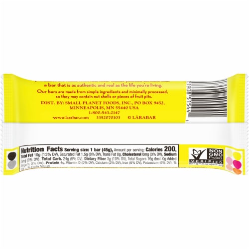 Larabar™ Lemon Fruit & Nut Bar Perspective: right