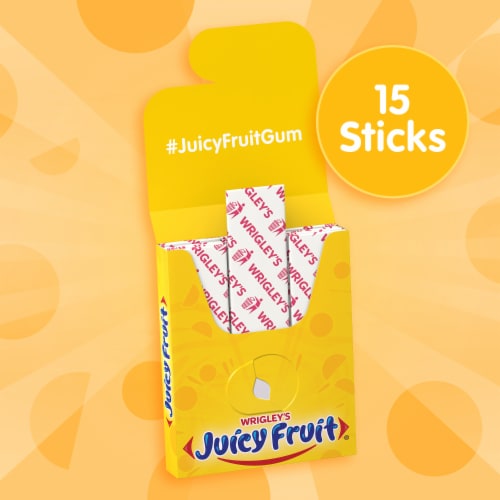 JUICY FRUIT Original Bubble Gum Single Pack Perspective: right