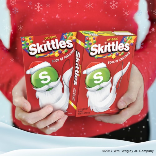 SKITTLES Holiday Candy Storybook Christmas Stocking Stuffers Perspective: right
