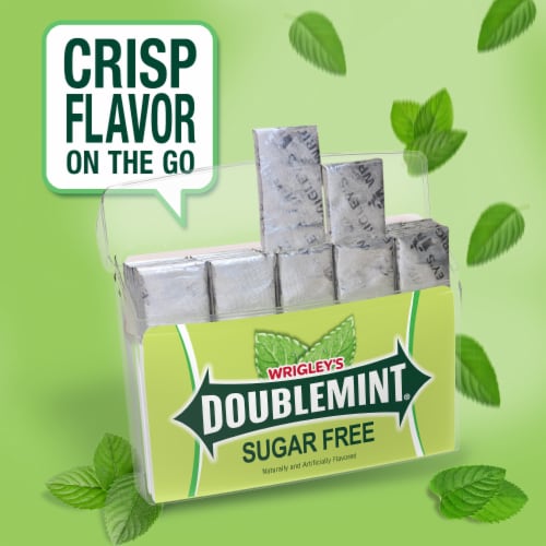 Wrigley's Doublemint Mint Gum Chewing Gum Mega Pack Perspective: right