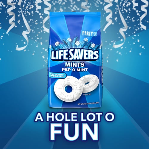 LIFE SAVERS Pep O Mint Hard Candy Perspective: right