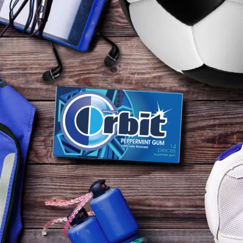 Orbit Peppermint Sugar Free Chewing Gum Perspective: right
