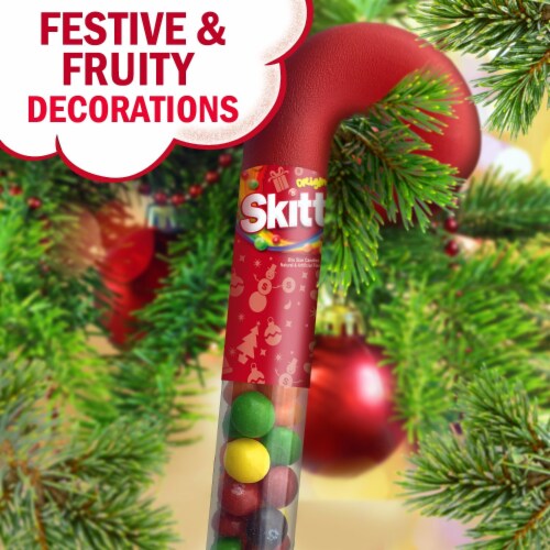 Skittles Original Christmas Chewy Candy Cane Perspective: right