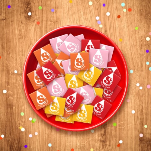 Starburst Original Fruit Chews Chewy Candy Party Size Bag Perspective: right