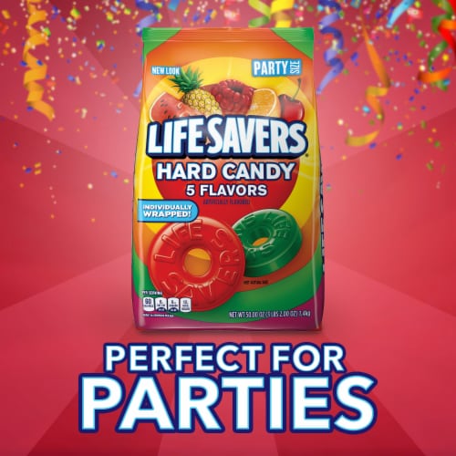 LIFE SAVERS Hard Candy 5 Flavors Party Size Bag Perspective: right