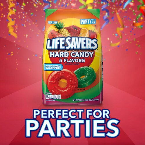 LIFE SAVERS Hard Candy 5 Flavors Party Size Bag Perspective: right
