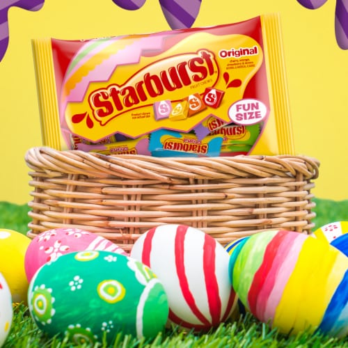 Starburst Original Fruit Chews Fun Size Chewy Easter Candy Bag Perspective: right