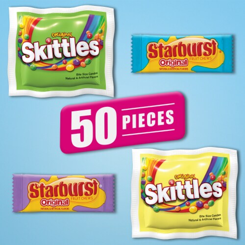 Skittles & Starburst Assorted Easter Chewy Candy Variety Pack Bag Perspective: right