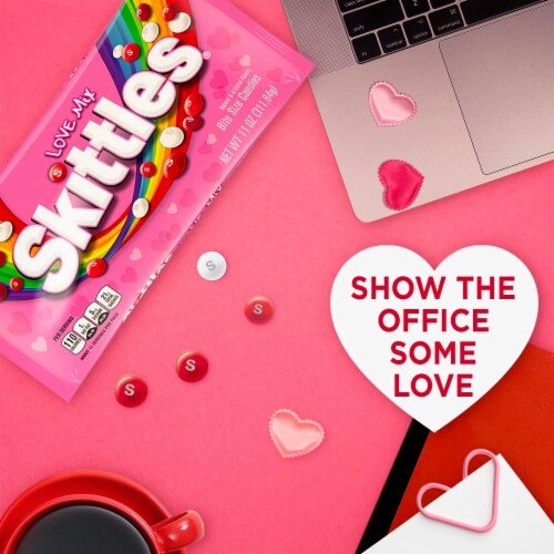 Skittles Love Mix Valentine Bite Size Candies Perspective: right