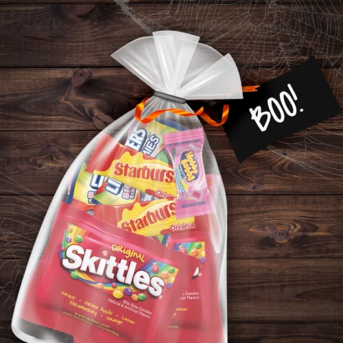 Skittles & Starburst & Life Savers & Hubba Bubba Chewing Gum Bulk Mixed Halloween Candy Perspective: right