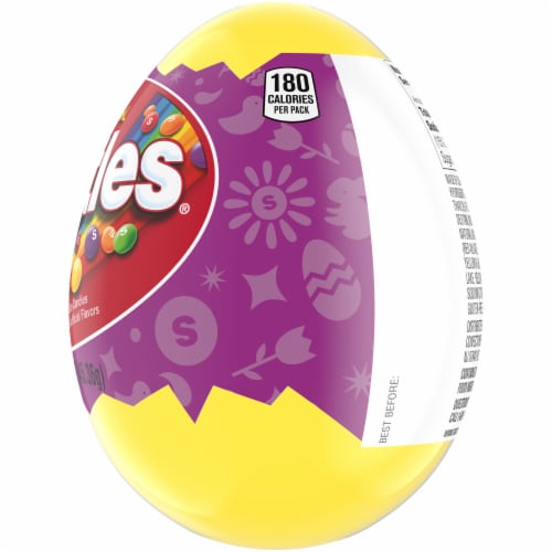 SKITTLES Original Chewy Candy Filled Easter Egg Easter Basket Candy Perspective: right