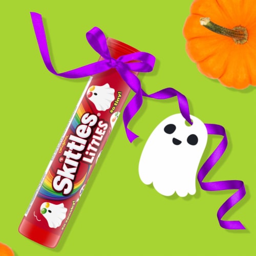 Skittles Original Littles Chewy Halloween Candy Mega Tube Perspective: right