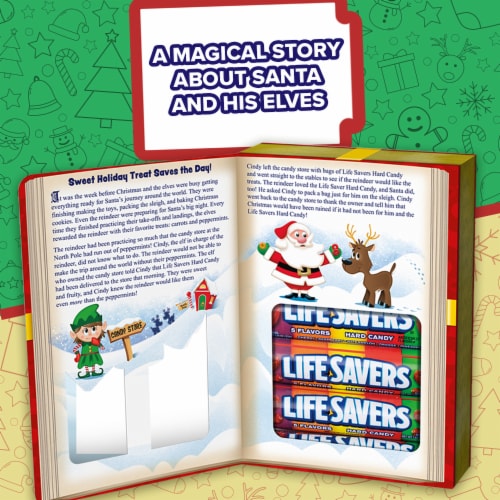Life Savers 5 Flavors Christmas Hard Candy Storybook Gift Box Perspective: right