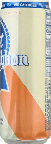 Pabst Blue Ribbon Peach Black Hard Tea Spiked Seltzer Perspective: right