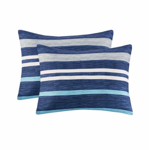 Moonbeams Twin Comforter Set - 7 Piece Rugby Stripes Perspective: right