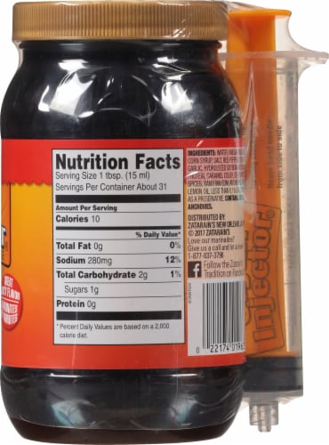 Zatarain's® Cajun Injector Creole Garlic Injectable Marinade Perspective: right