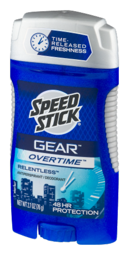 Speed Stick Gear Overtime Relentless Antiperspirant Deodorant Perspective: right