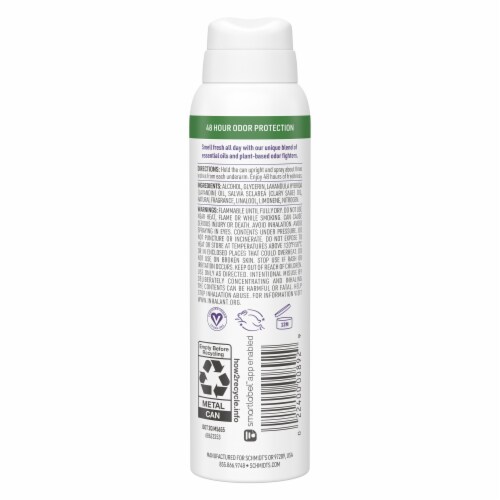 Schmidt's Lavender & Sage Natural Deodorant Spray Perspective: right