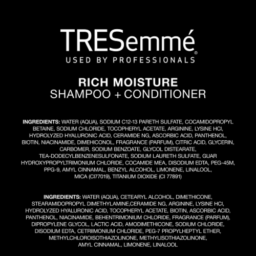 TRESemmé Rich Moisture Shampoo and Conditioner Perspective: right
