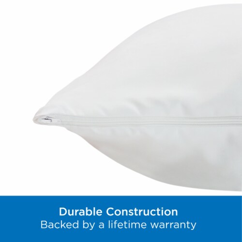 AllerEase® Maximum Zippered Pillow Protector King Perspective: right