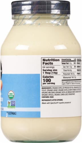 Spectrum Naturals Organic Mayonnaise Perspective: right